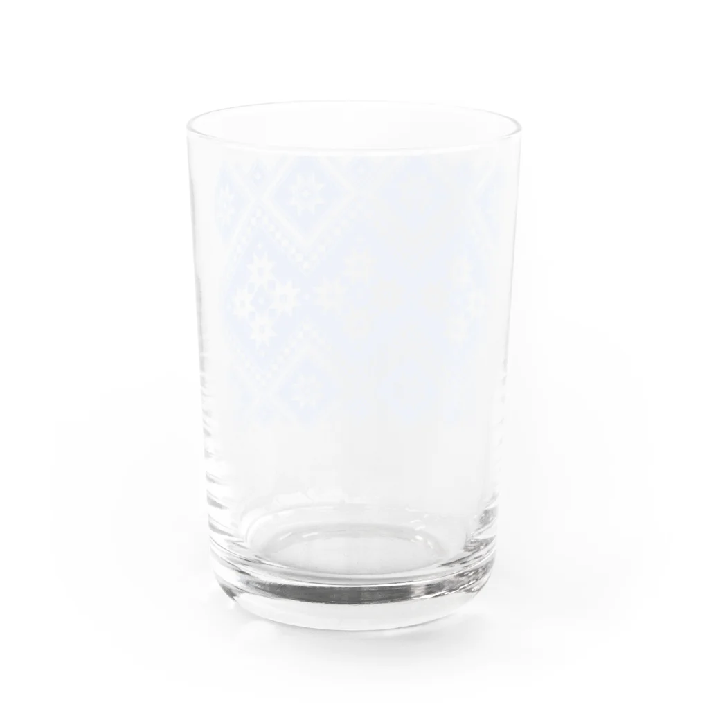 mianiuの北欧っぽいknitting pattern － 水色 Water Glass :back