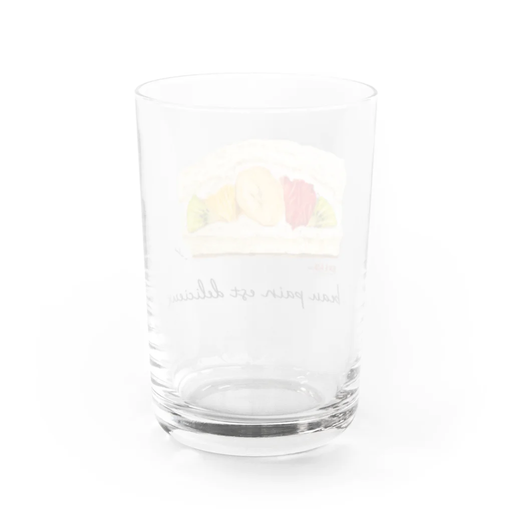  BREAD1setのフルーツサンドイッチ Water Glass :back