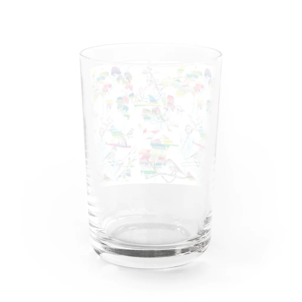 KAERUCAFE SHOPの野鳥 Water Glass :back