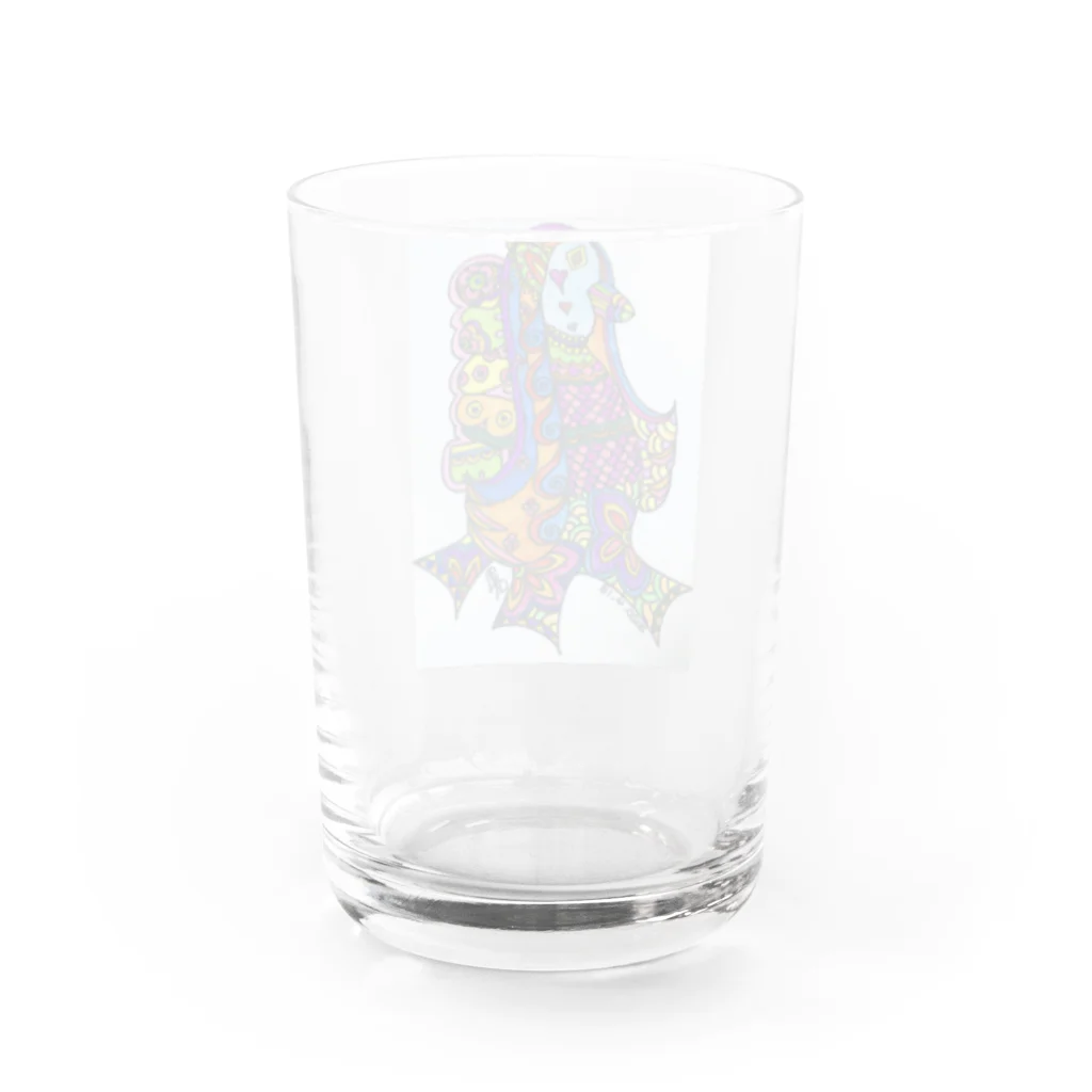 良々のあまびえー(アマビエさま) Water Glass :back