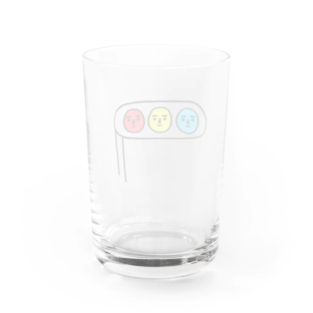 mingsuuu_shopのしんごうき Water Glass :back