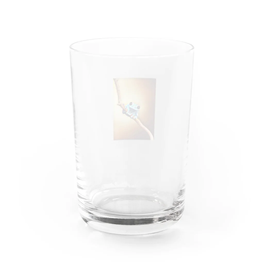 okusennのカエル2 Water Glass :back