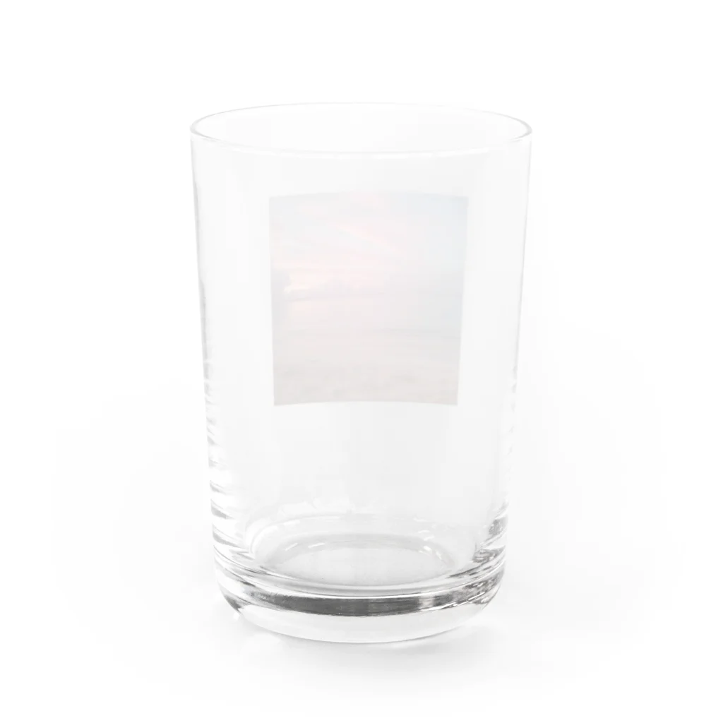 sky_oceanのlove ocean Water Glass :back