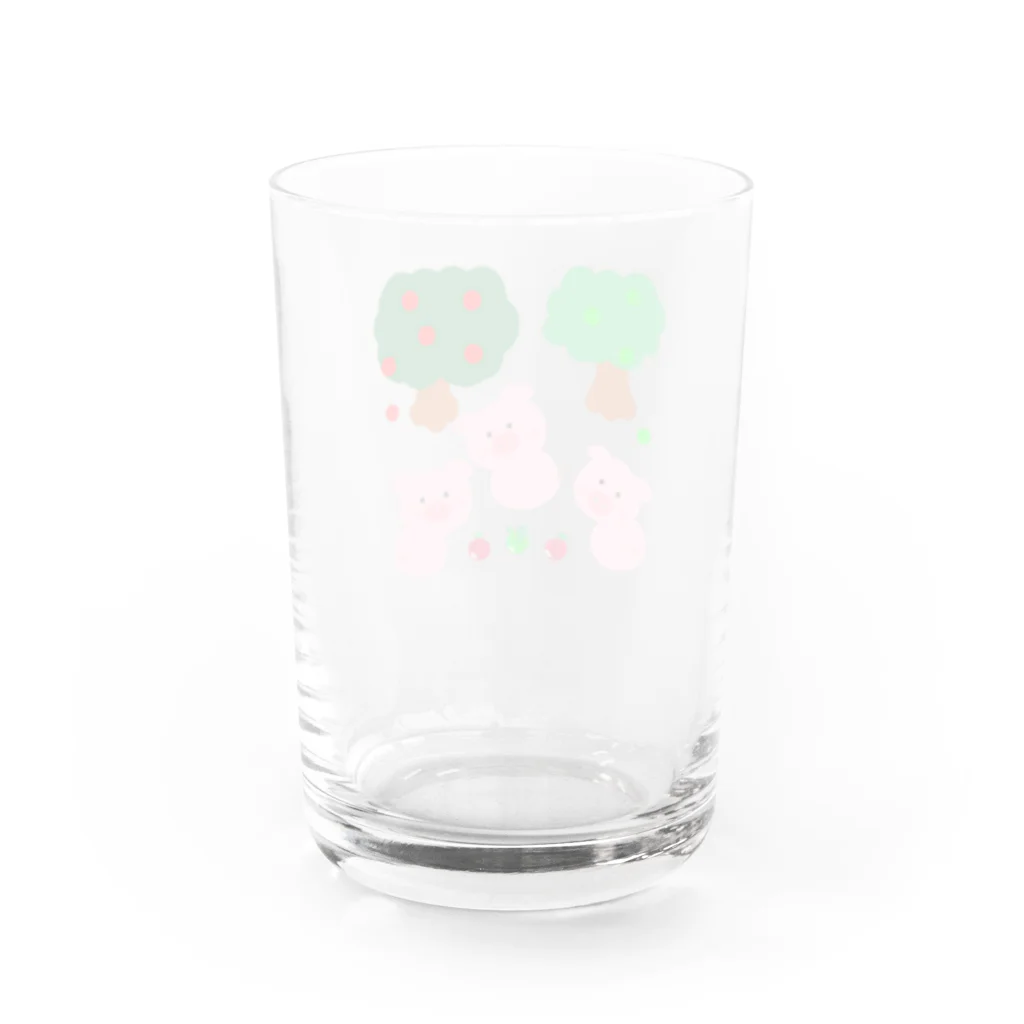 yukimalのこぶたちゃんに見つかった Water Glass :back