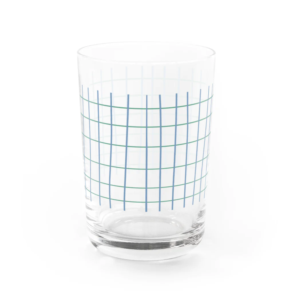 suuuuuga_rのくすみカラー格子 Water Glass :back