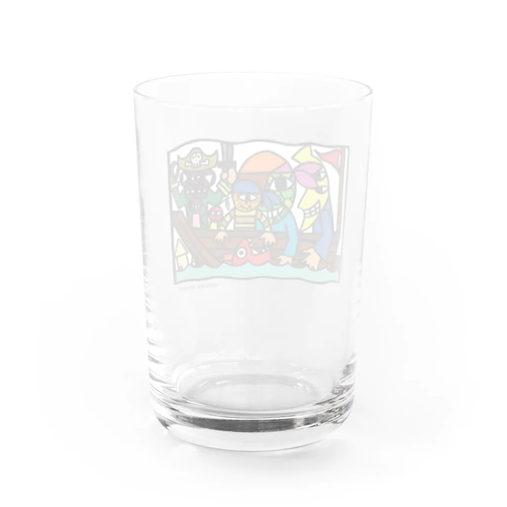 吉田圭佑アート事務所の海賊船フルーツモンスター Water Glass :back