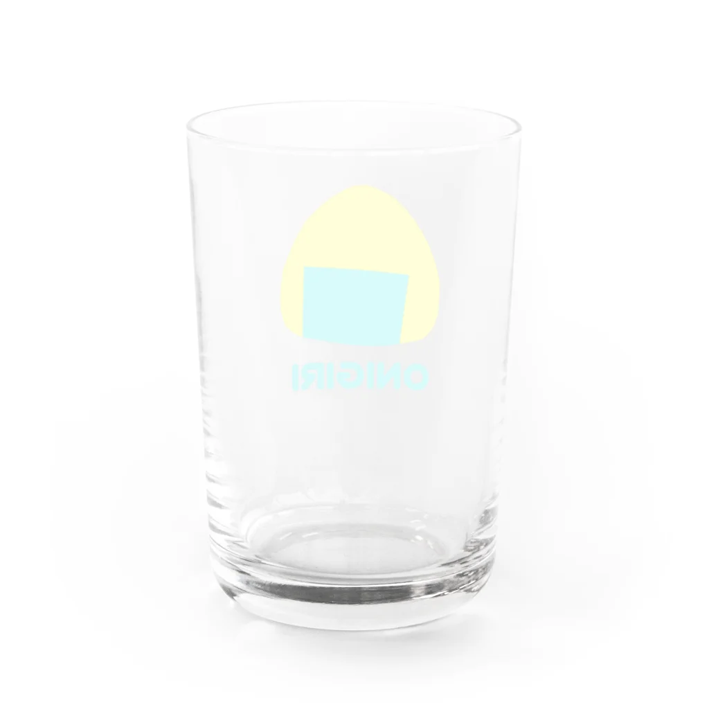 みやまの夏色おにぎり Water Glass :back