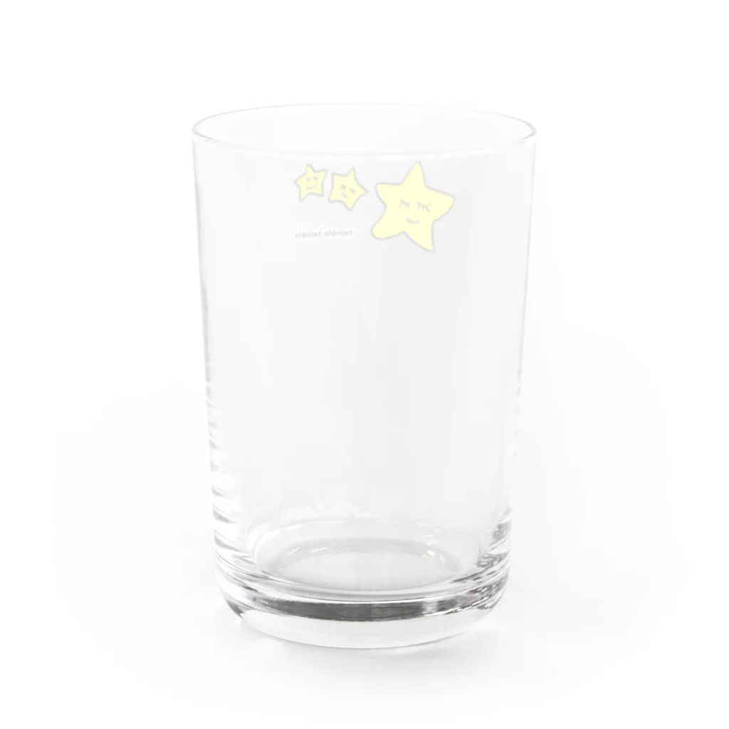 キチンのたまごのきらきら星 Water Glass :back