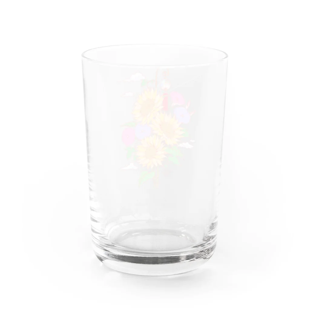 Aya Tagawaの八月のお花盛り沢山 Water Glass :back