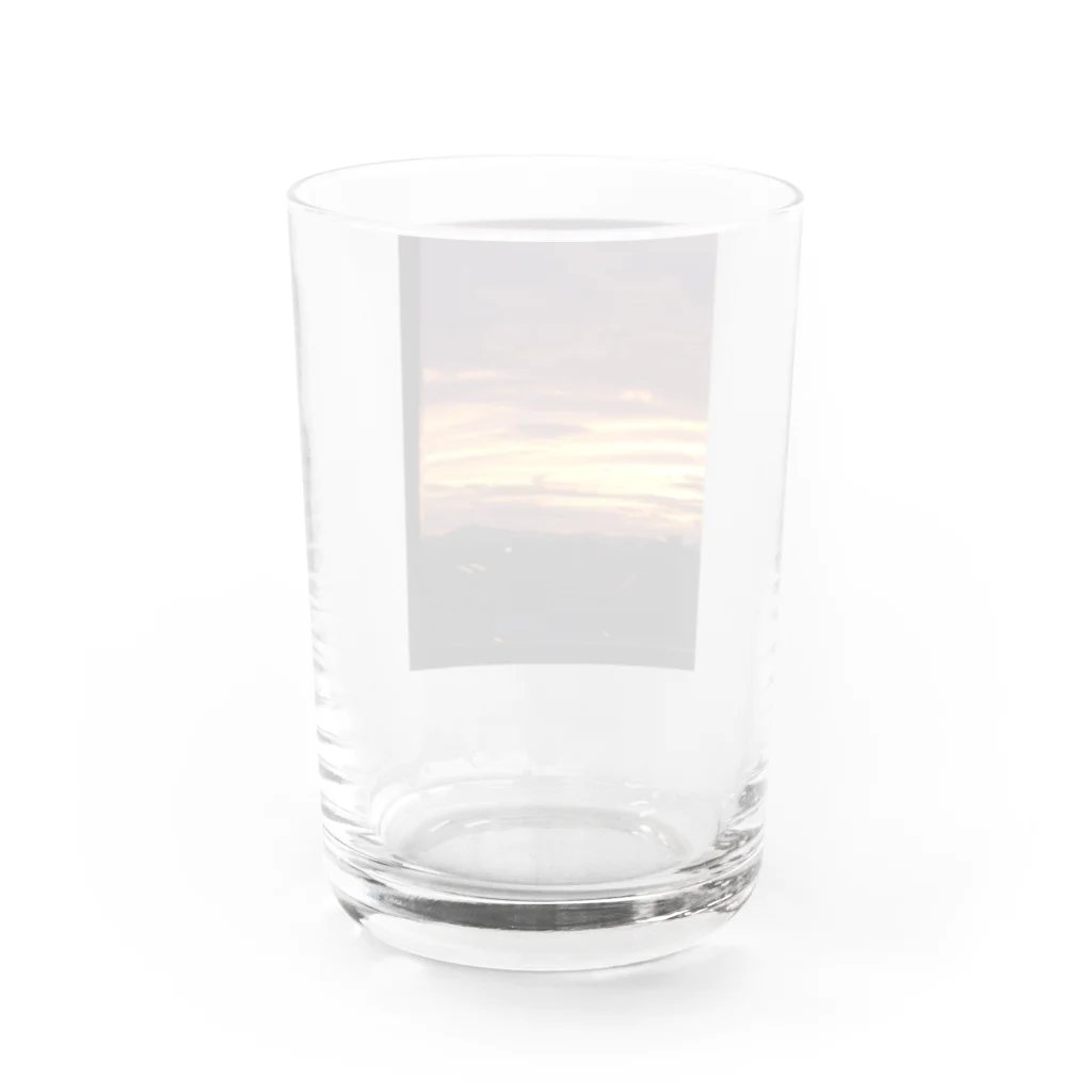 Nao Sakamoto Abeの情熱&black sunset  Water Glass :back