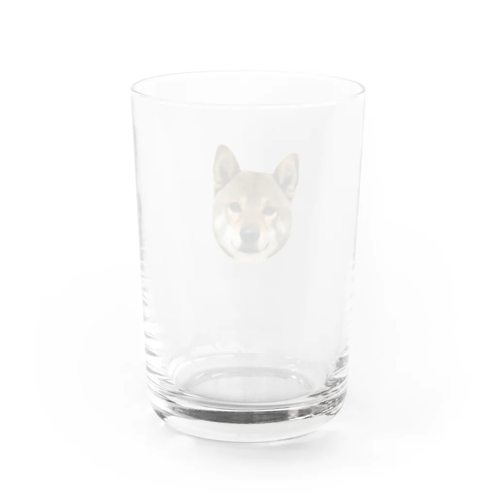 channaoの柴犬・陸 Water Glass :back