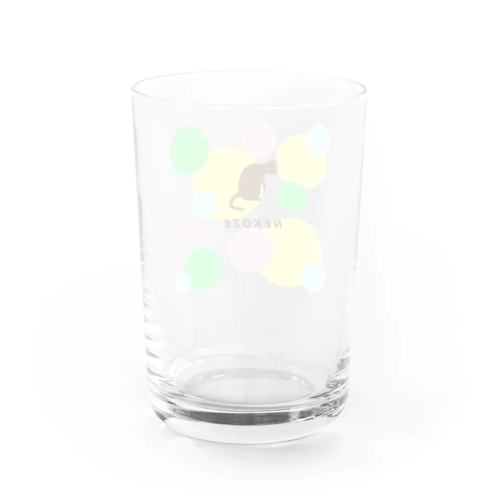 ニャムのアトリエのNEKOZEパステル Water Glass :back