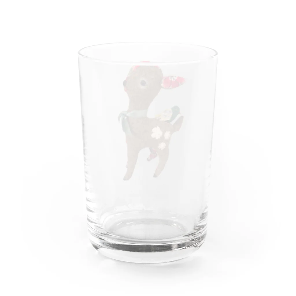 AKの子鹿　&  小鳥 Water Glass :back