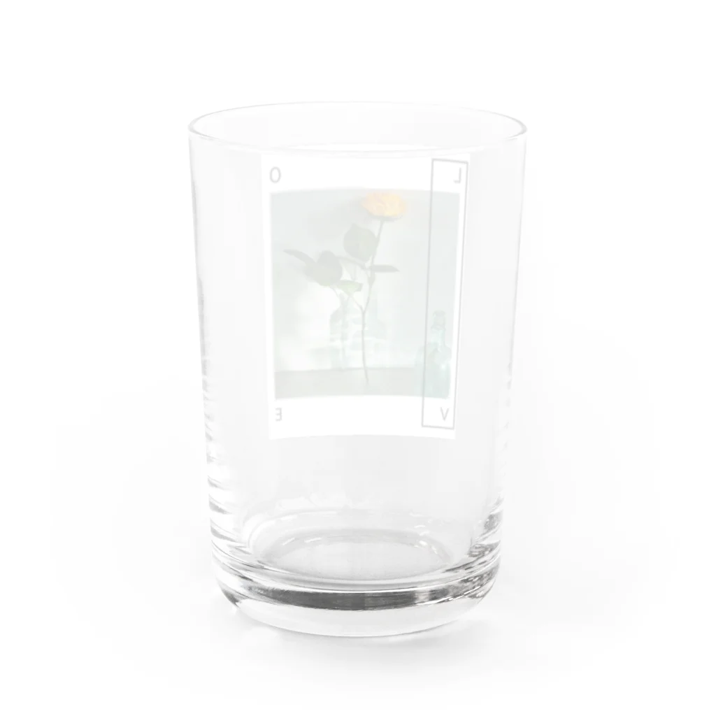 manaのLOVE Water Glass :back