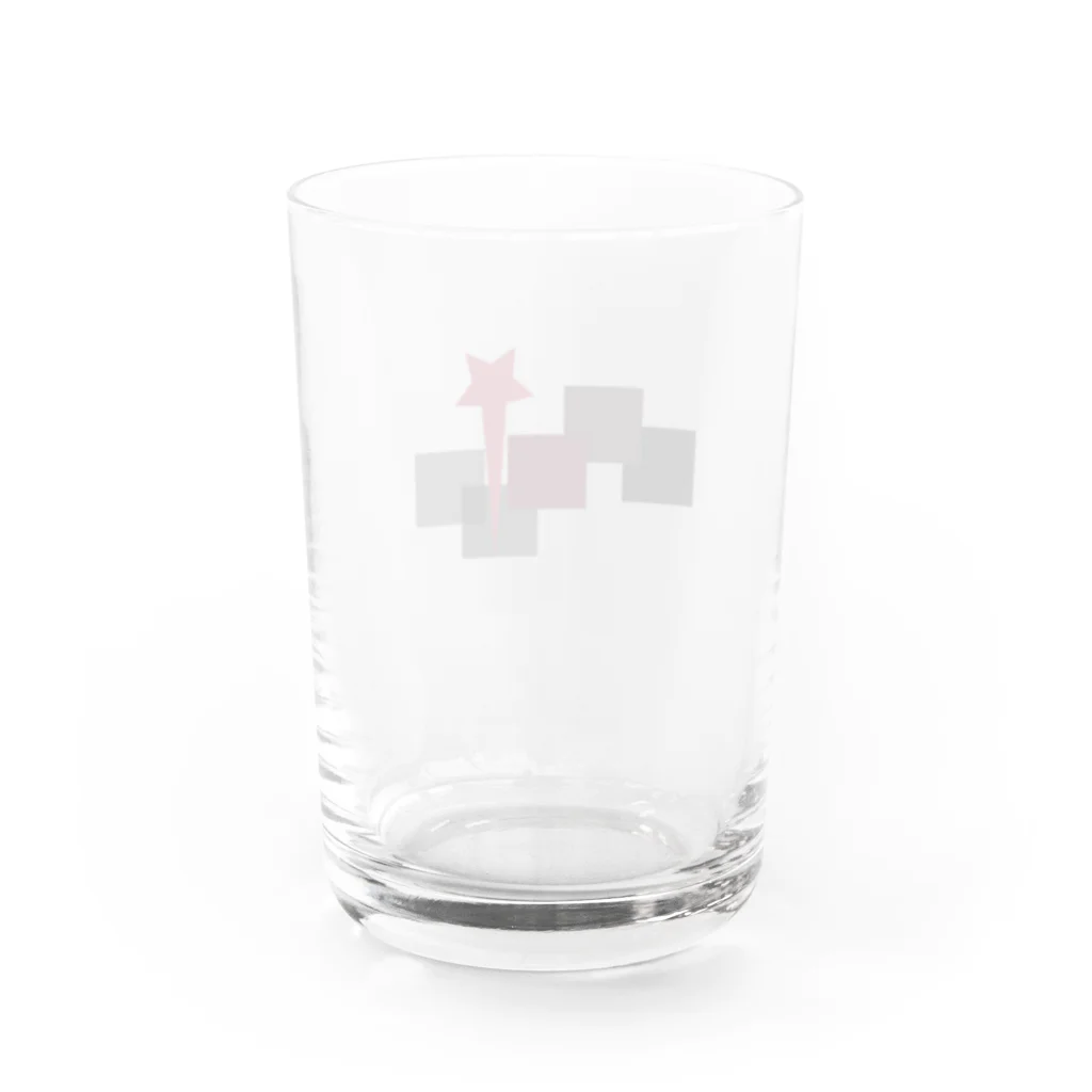 E.Hのsquare　star Water Glass :back