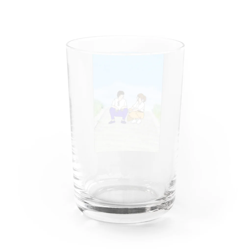 mucchinpurinの恋人の休日 Water Glass :back