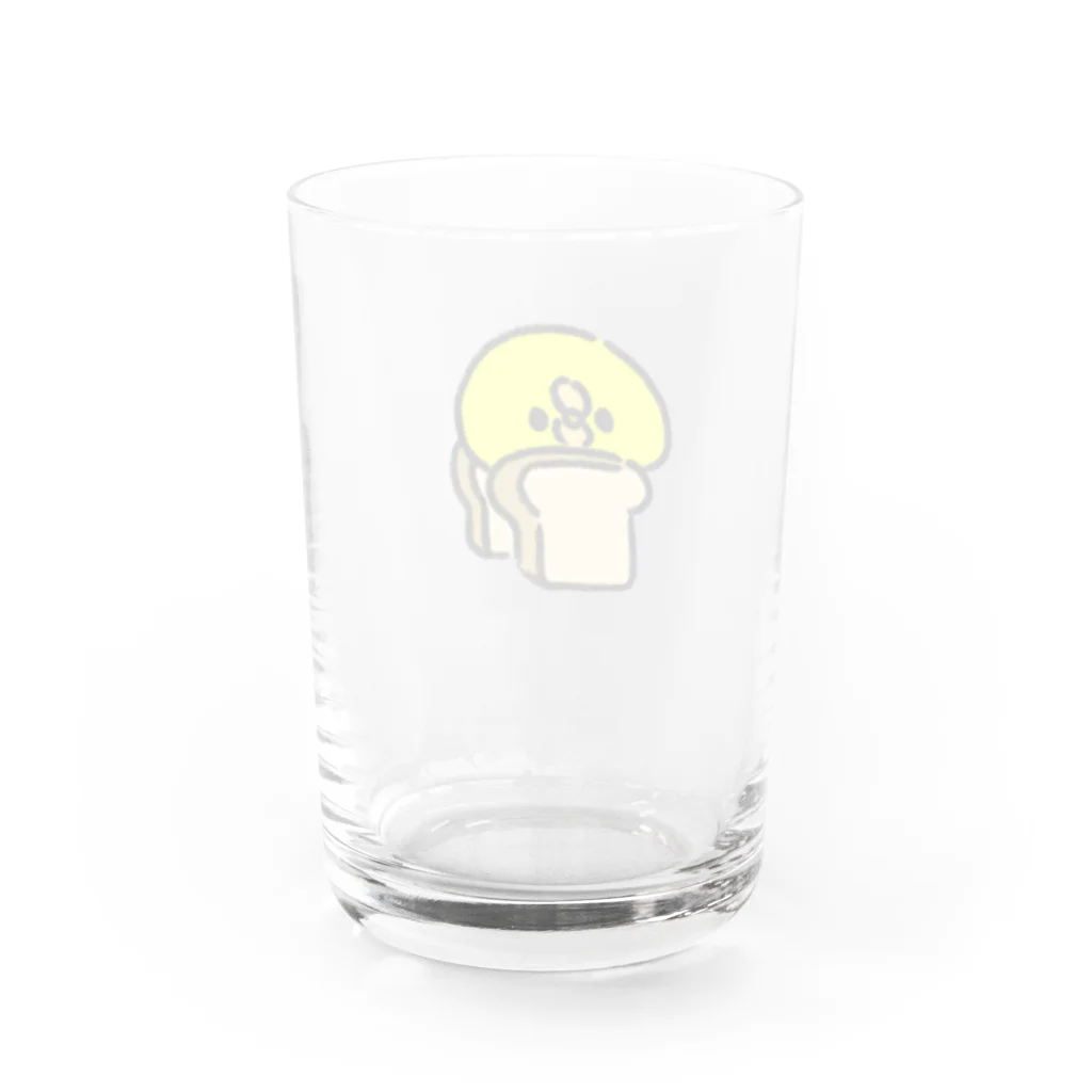 ぴよたそ商店の食パンに挟まれたぴよたそ Water Glass :back