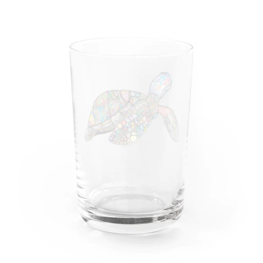 Twinkle-Booのカラフル＊ホヌ Water Glass :back