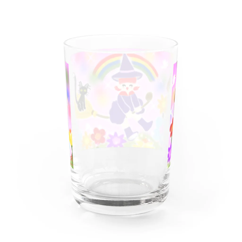 夢の世界のお店🌟の魔女のラトリネちゃん Water Glass :back