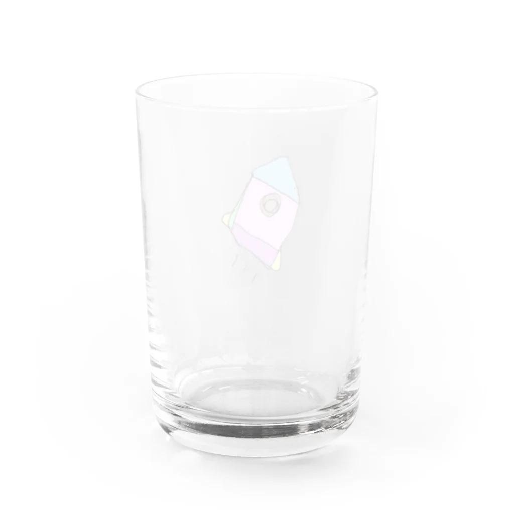 wMoonのロケット Water Glass :back