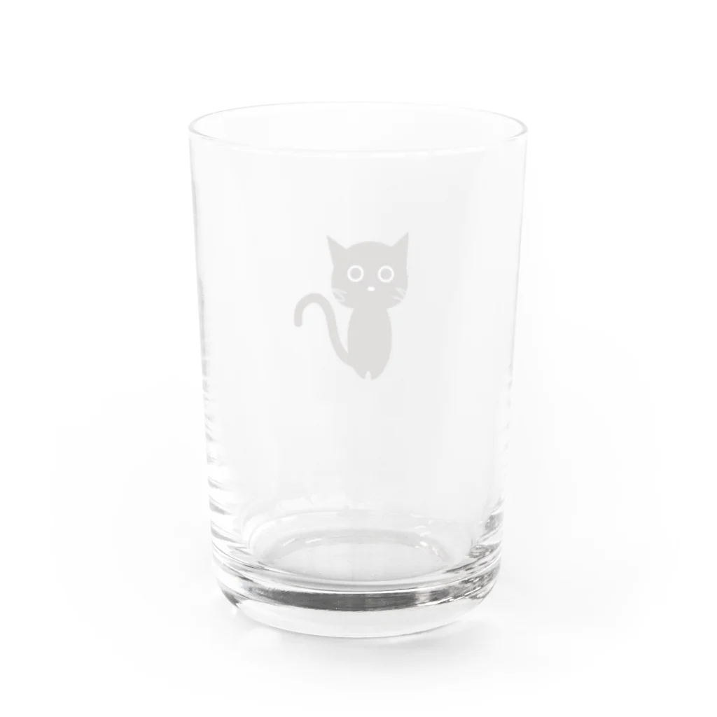 ふりかけのKUROにゃんこ Water Glass :back