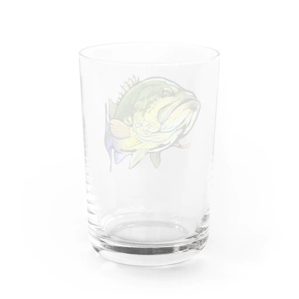 小雑貨魚屋のブラックバス Water Glass :back