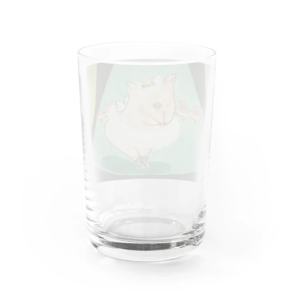 花と雲のバレリーナドロシー Water Glass :back