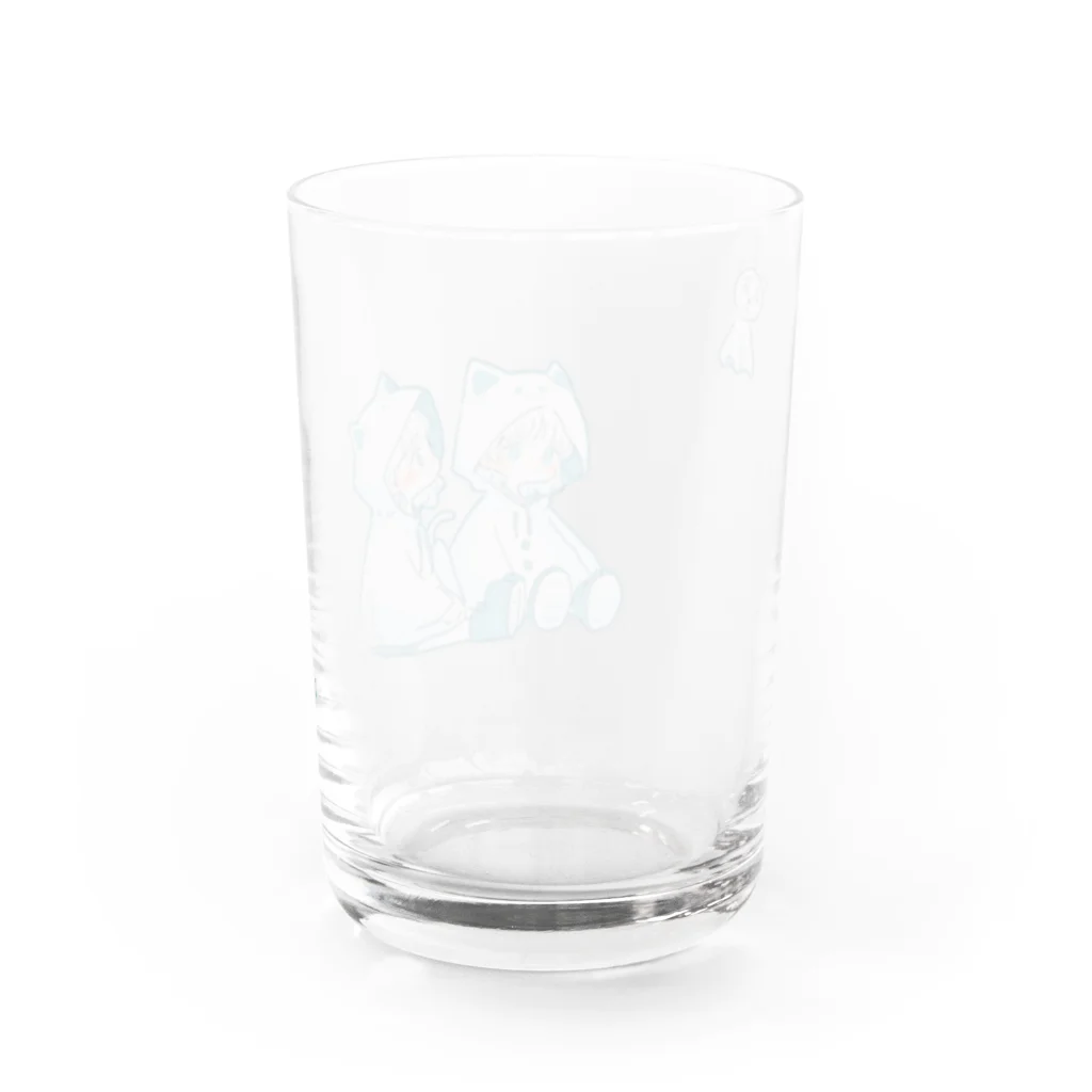 眩しいの晴れますように Water Glass :back