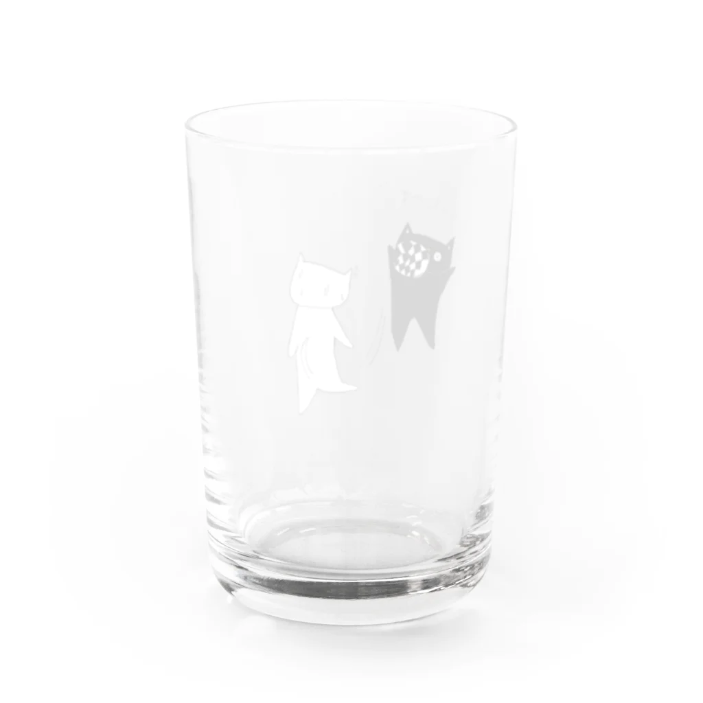 ねこまちランドの僕だけにあてるねこ Water Glass :back