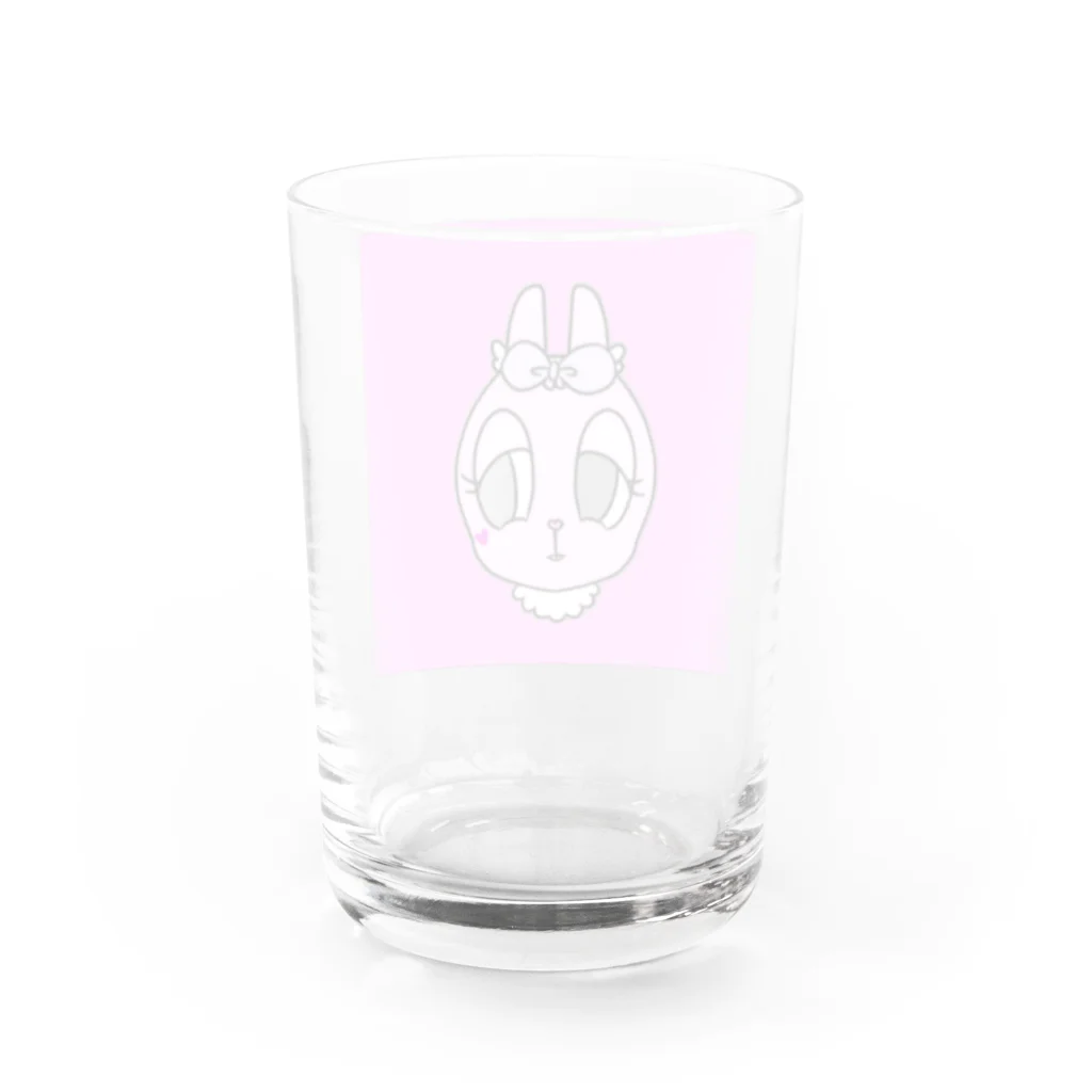 moonのセクシーなうさちゃん Water Glass :back