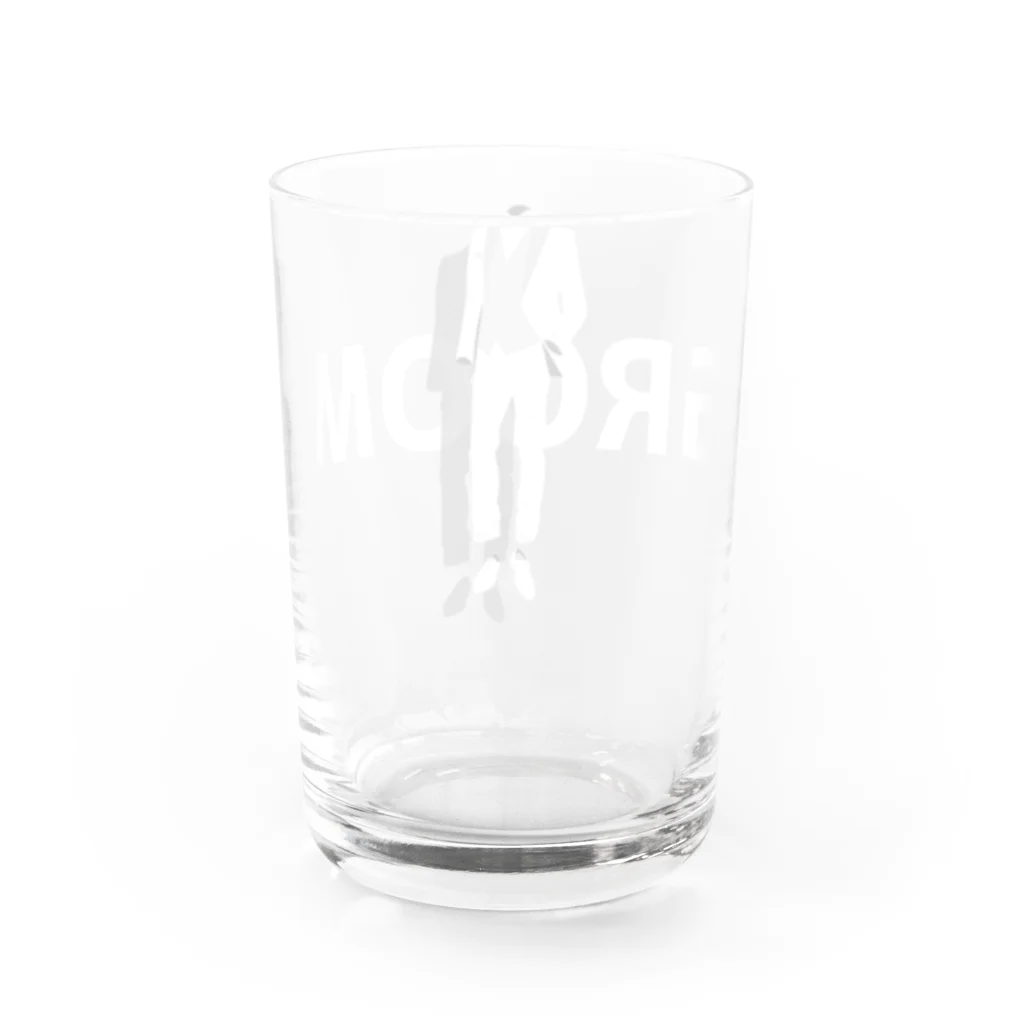 ペアTシャツ屋のシバヤさんのペア(GROOM)タキシード_白_FW Water Glass :back