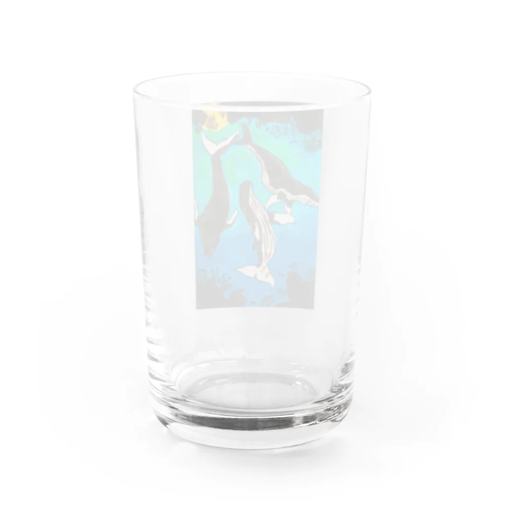 baddogのクジラさん Water Glass :back