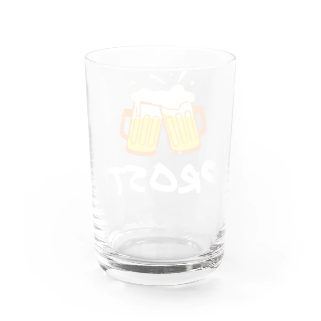 RIRI_designの乾杯！ビール下さい（ドイツ語） Water Glass :back