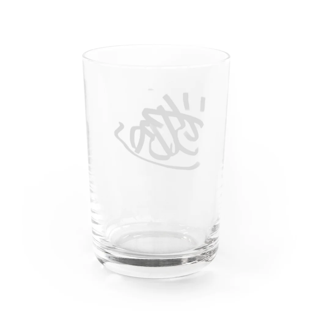 いってらっしゃいボーイのいってらっしゃいBOYサイン Water Glass :back