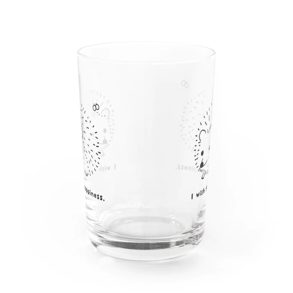 ニーニSHOPのちょうちょとハリネズミさん Water Glass :back