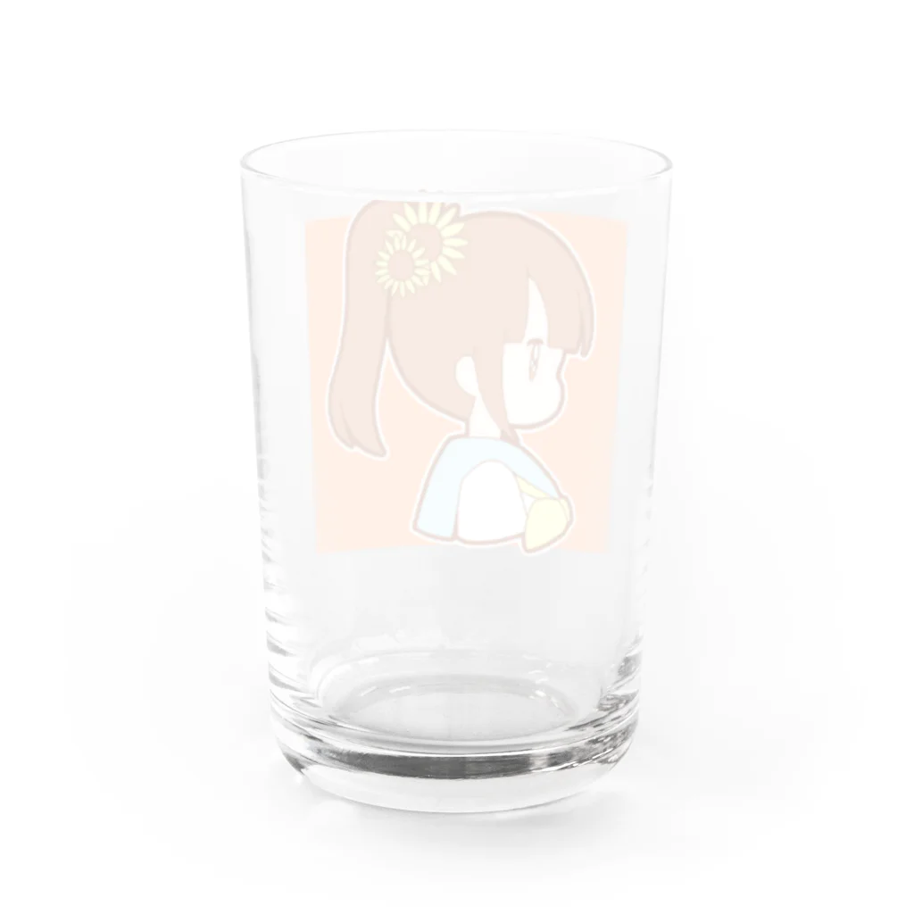 かわいいもののおみせ　いそぎんちゃくのひまわりポニテちゃん Water Glass :back