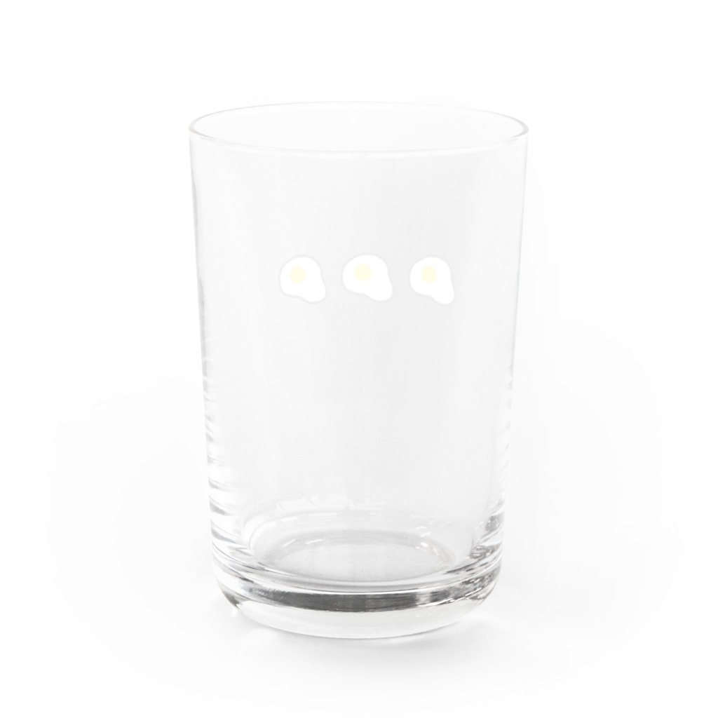söpö minäのめだまやきグラス Water Glass :back