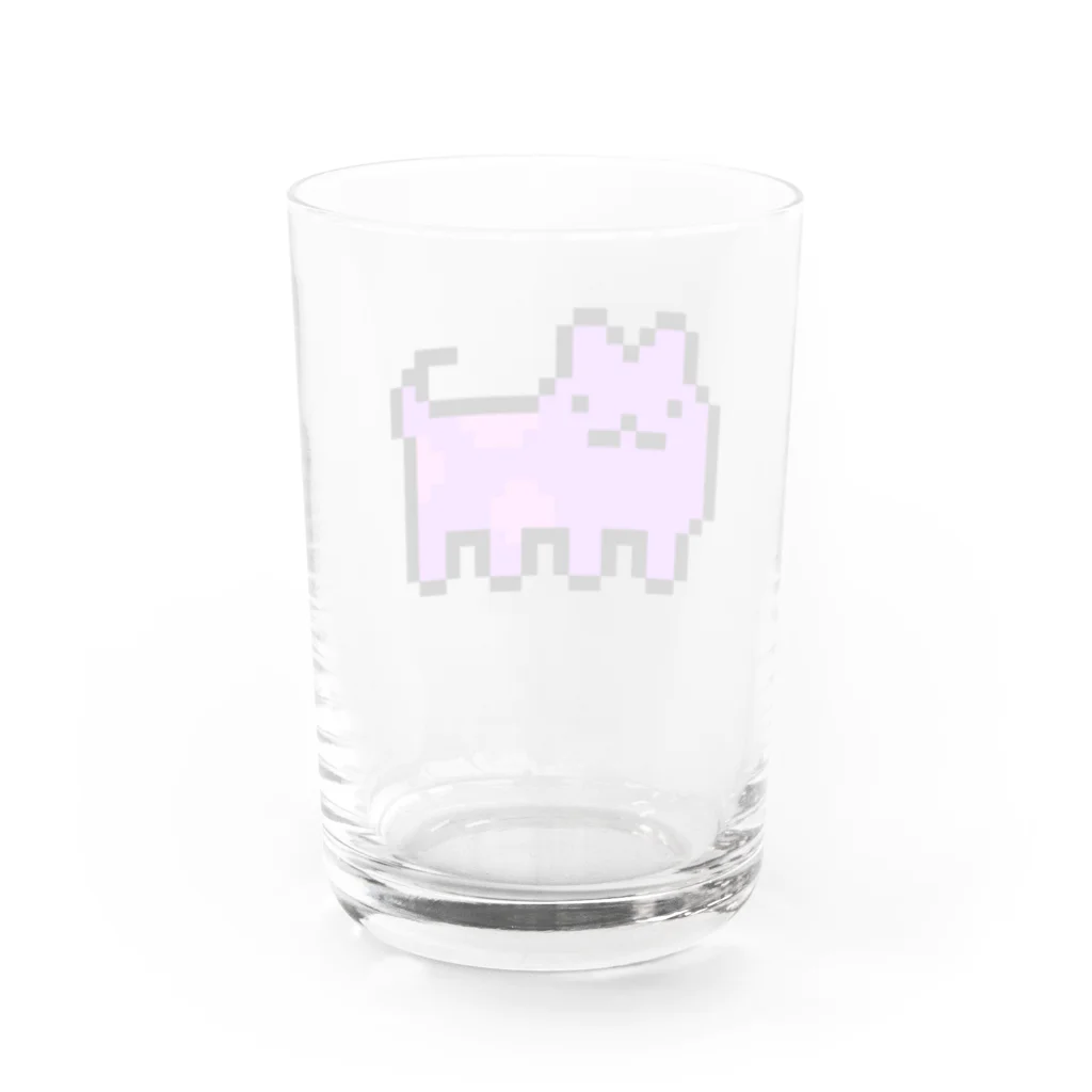 ことだま日記 グッズショップのやみねこ Water Glass :back