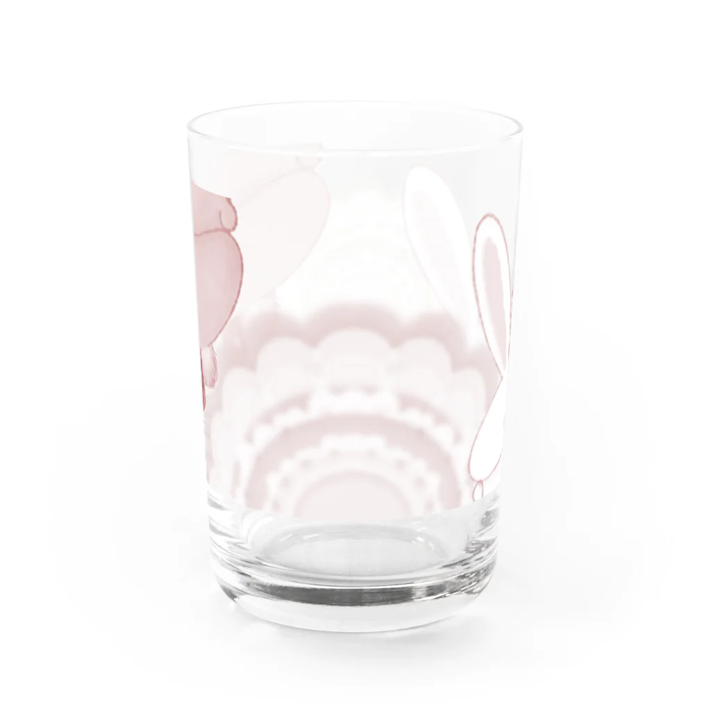 どるちぇ＊うさぎの《アンティークカラー》＊ふわあま*どるちぇうさぎ&べあ＊ Water Glass :back