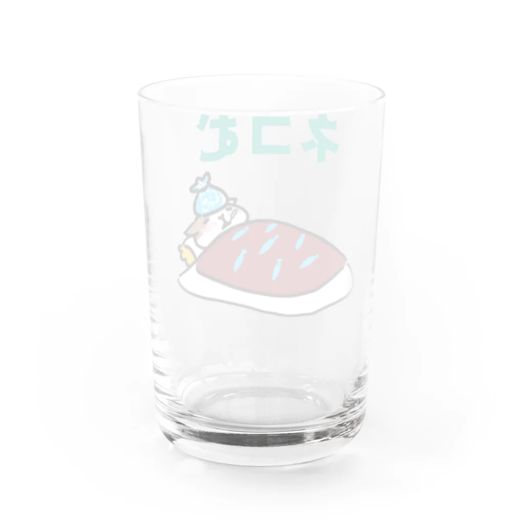 K′z SHOPの寝込むネコ Water Glass :back