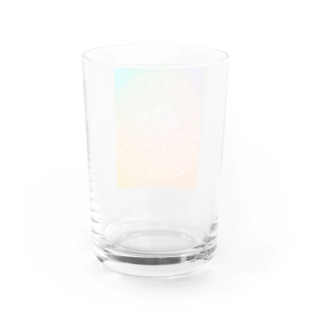 ふわり＊曼荼羅アートのsun Water Glass :back