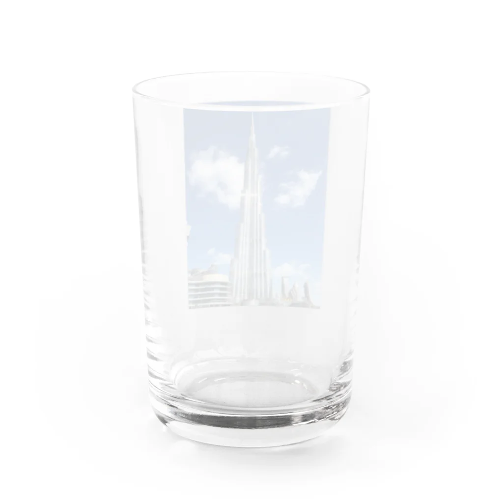 すすりーぬしょっぷの世界一高いブルジュ・ハリファ Water Glass :back