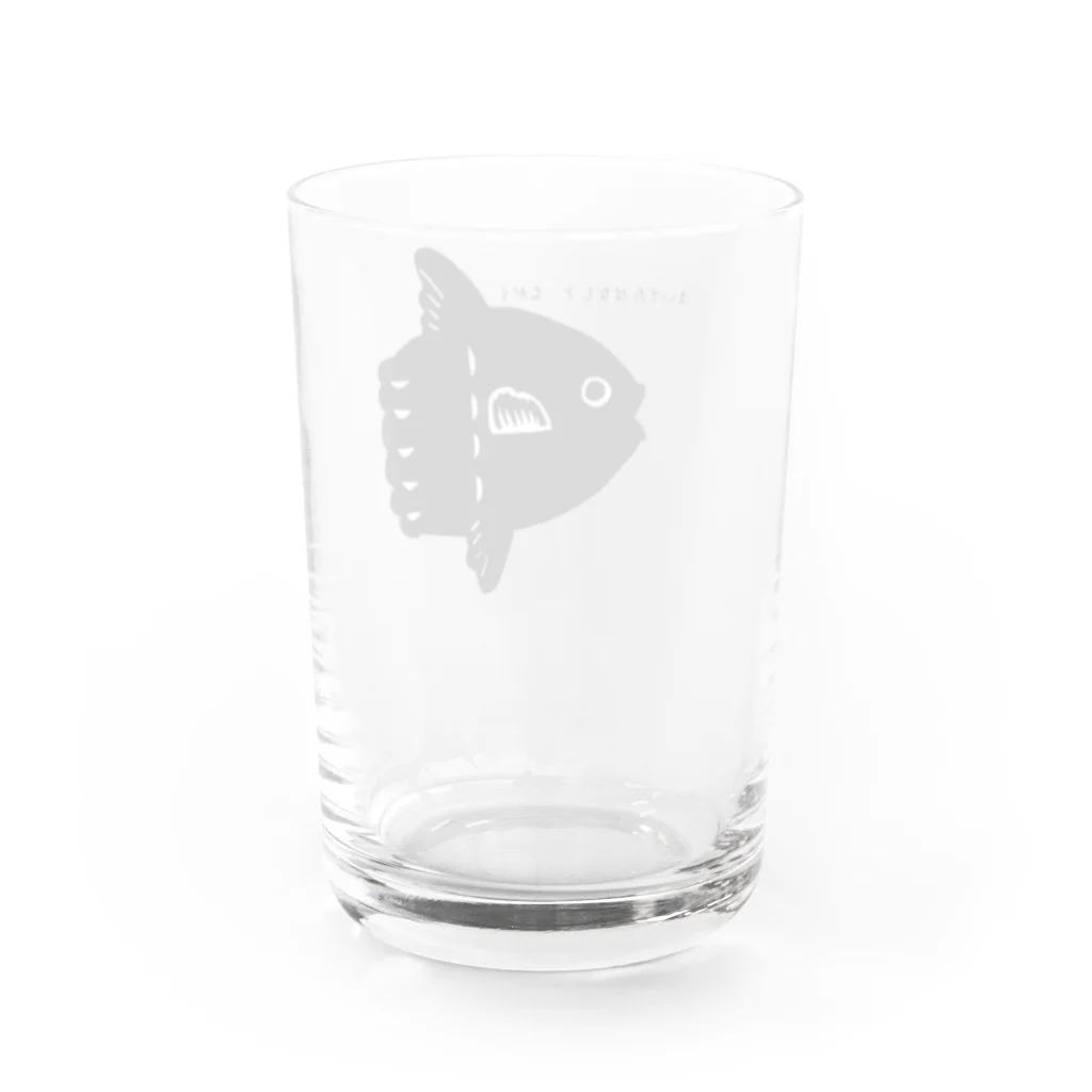 深夜の山奥のう〜マンボウ！ Water Glass :back