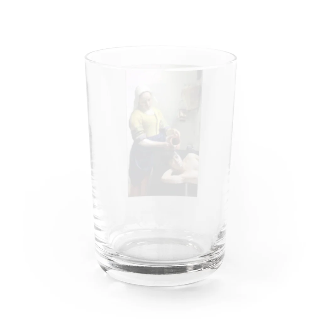 残念なイケメンの牛乳を注がれる男 Water Glass :back