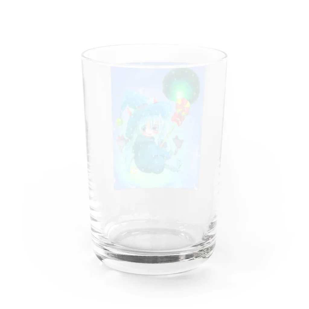 miku'ꜱGallery星猫の魔法少女ゆるmiku with 使い魔にゃんズ Water Glass :back