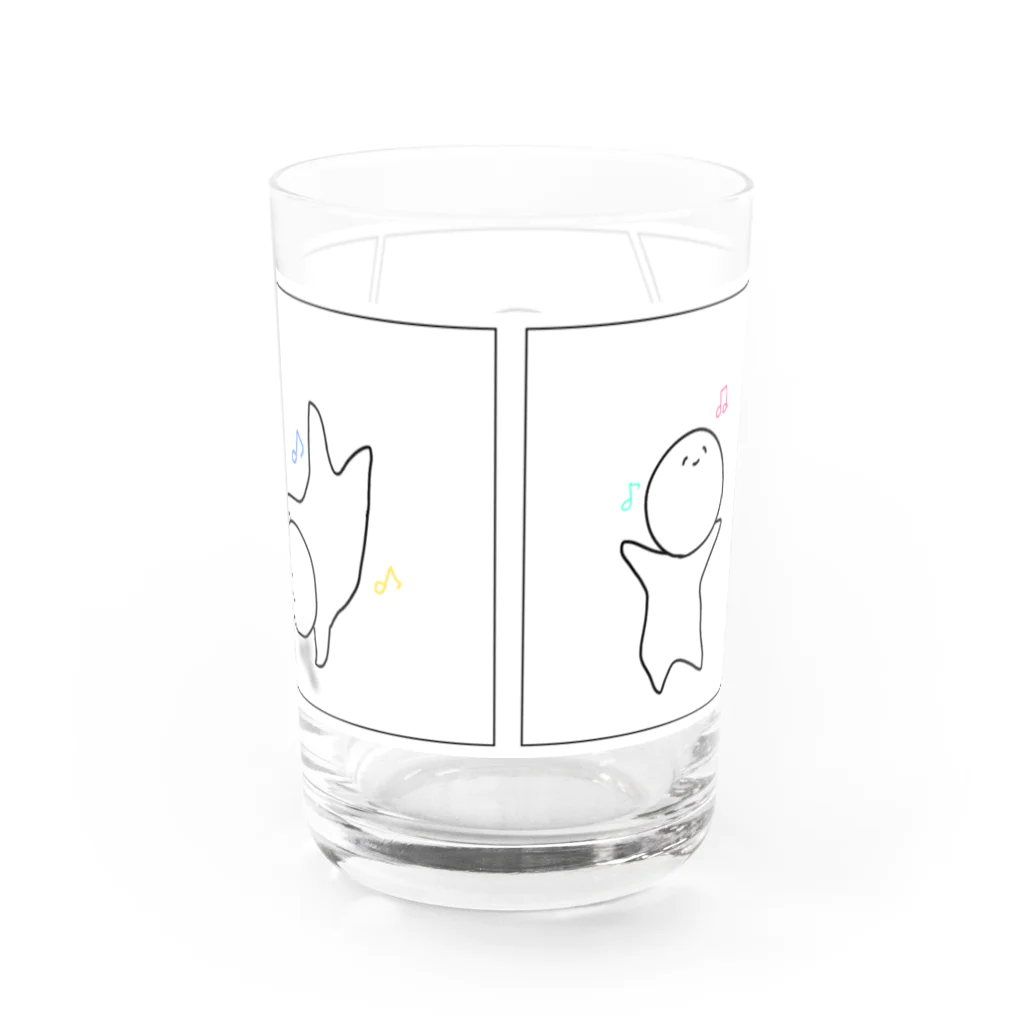 ゆるかわ りずむくんのりずむくん Water Glass :back