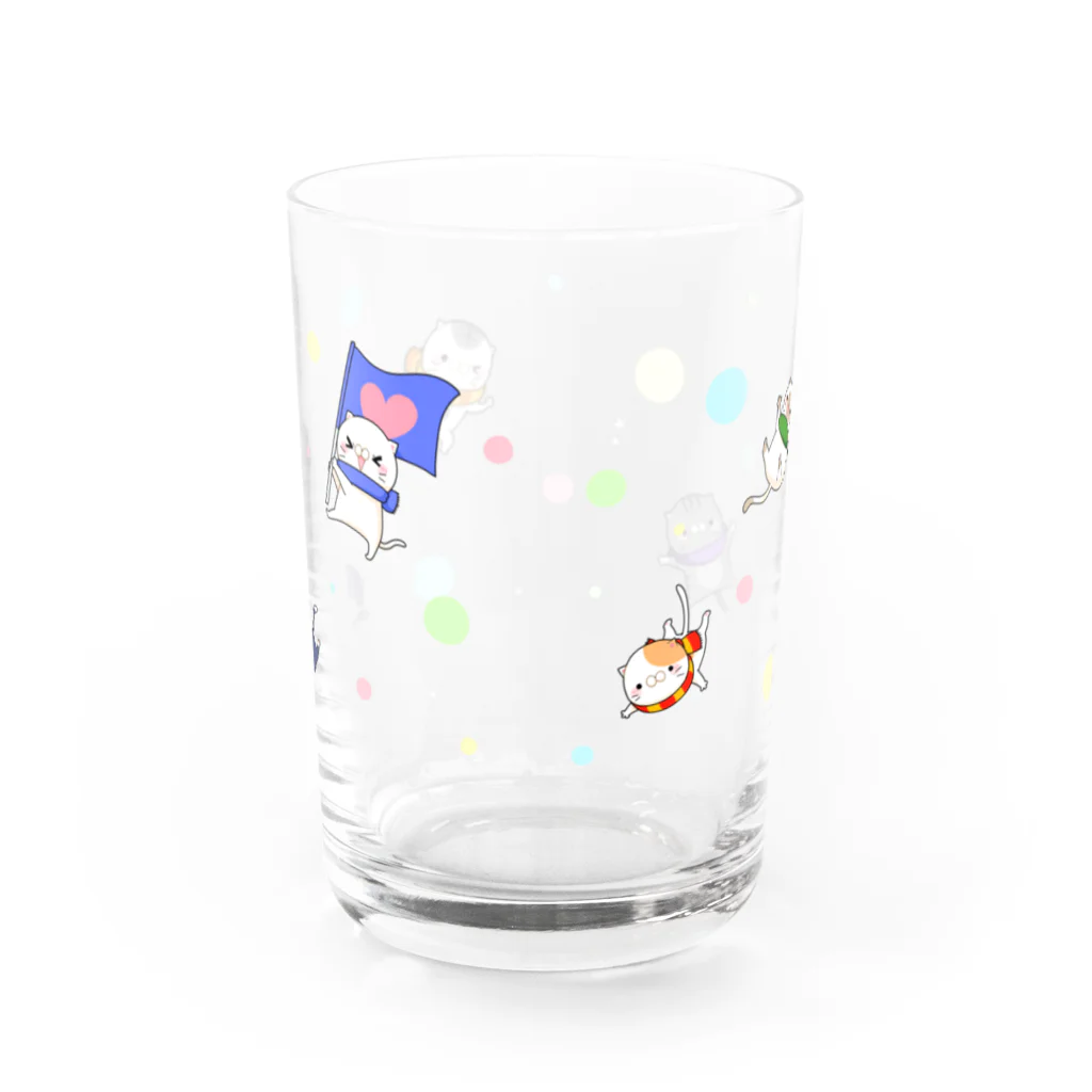 サポねこさん。のサポねこさんグラス Water Glass :back