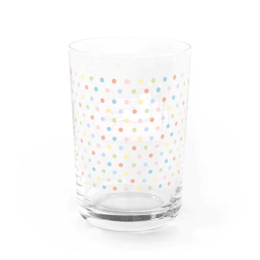 ねこだからのお客さん、こゆ店はじめて？ Water Glass :back