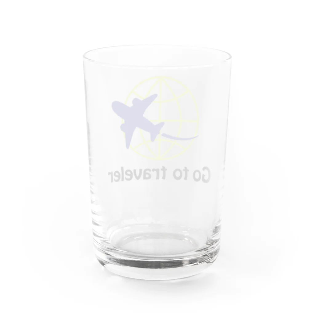 little lion house公式ショップ（大人のためのねこ）のGo to traveler いつでも旅行気分 Water Glass :back