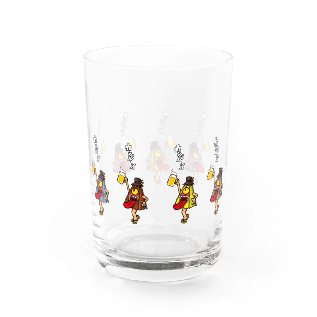 酔怪亭 ［酔っ払い妖怪］のカンパイ唐傘［台詞付］ Water Glass :back